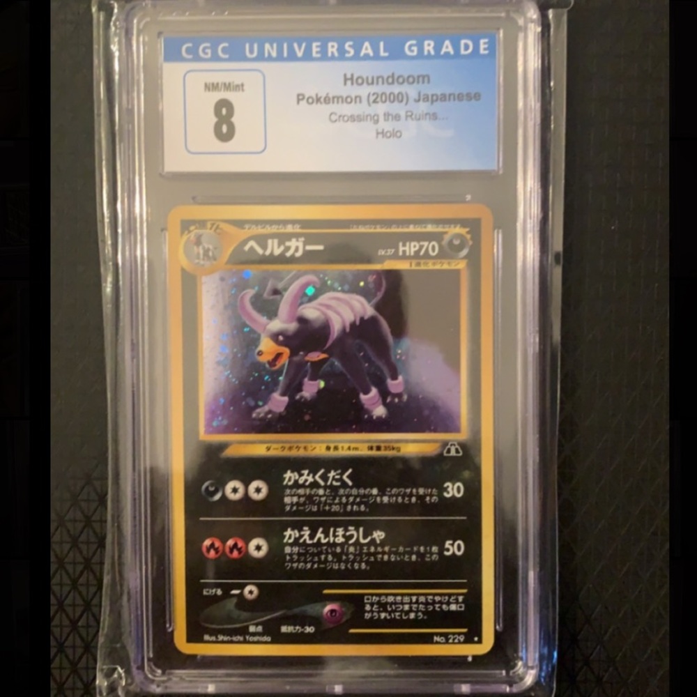 Houndoom 229 -Holo-Crossing the Ruins (2000) Japanese Pokemon Card
